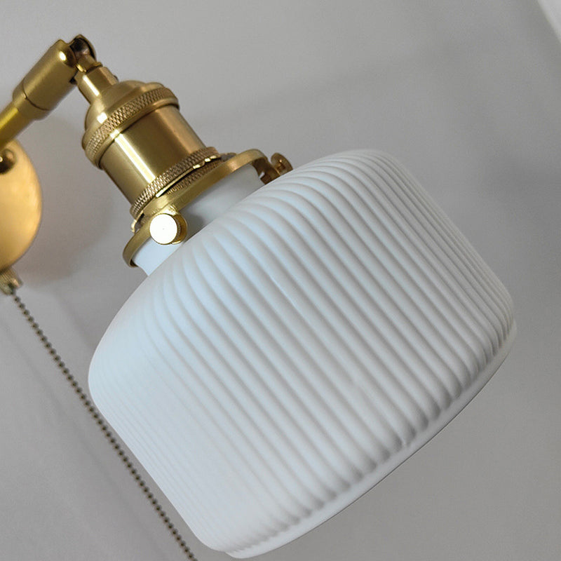 Minimalist Ceramic Wall Light Fixture Modern Wall Light Sconce for Bedroom