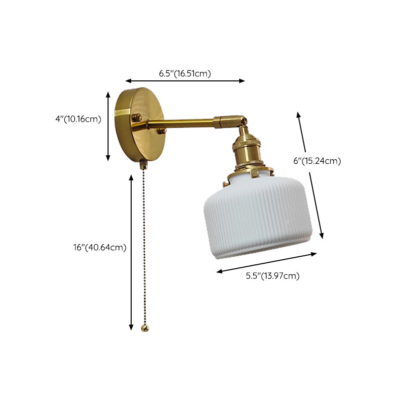 Minimalist Ceramic Wall Light Fixture Modern Wall Light Sconce for Bedroom