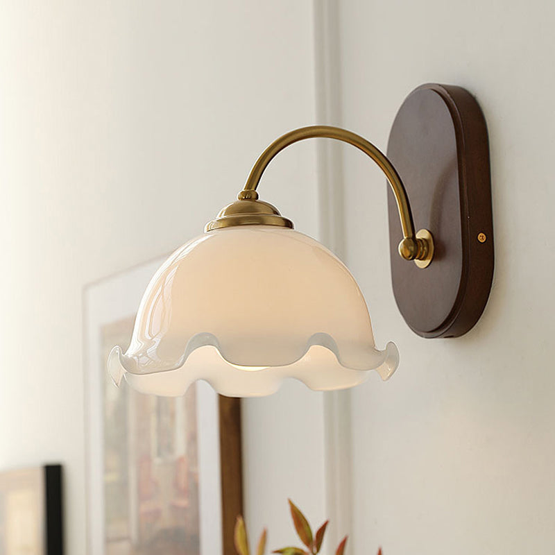 Minimalist Glass Shade Wall Light Fixture Modern Wall Light Sconce for Bedroom