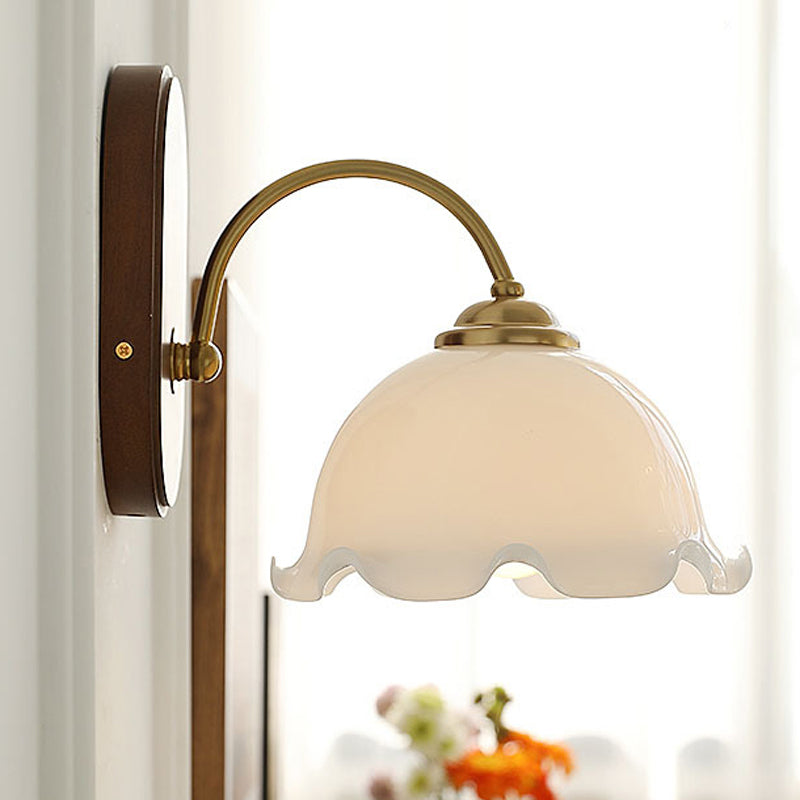 Minimalist Glass Shade Wall Light Fixture Modern Wall Light Sconce for Bedroom