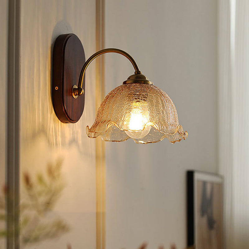 Minimalist Glass Shade Wall Light Fixture Modern Wall Light Sconce for Bedroom