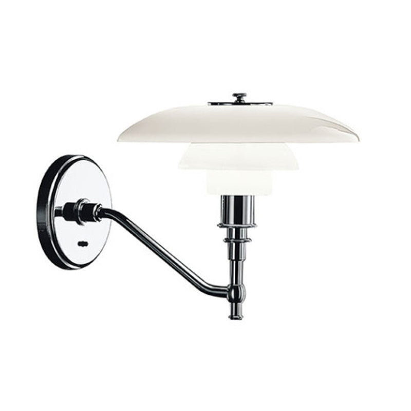 Simple Glass Shade Wall Light Fixture Modern Wall Light Sconce for Bedroom