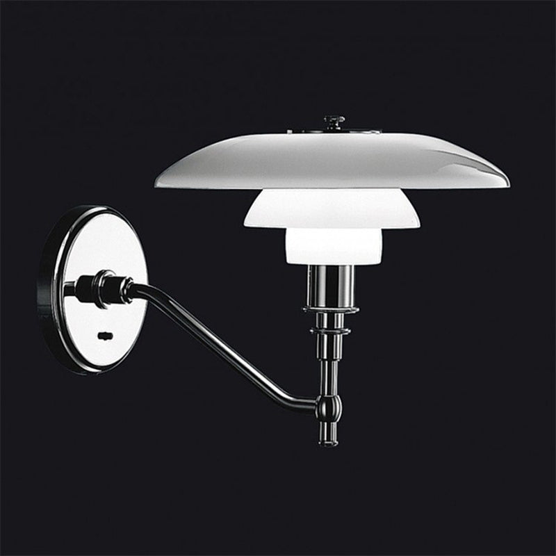 Simple Glass Shade Wall Light Fixture Modern Wall Light Sconce for Bedroom