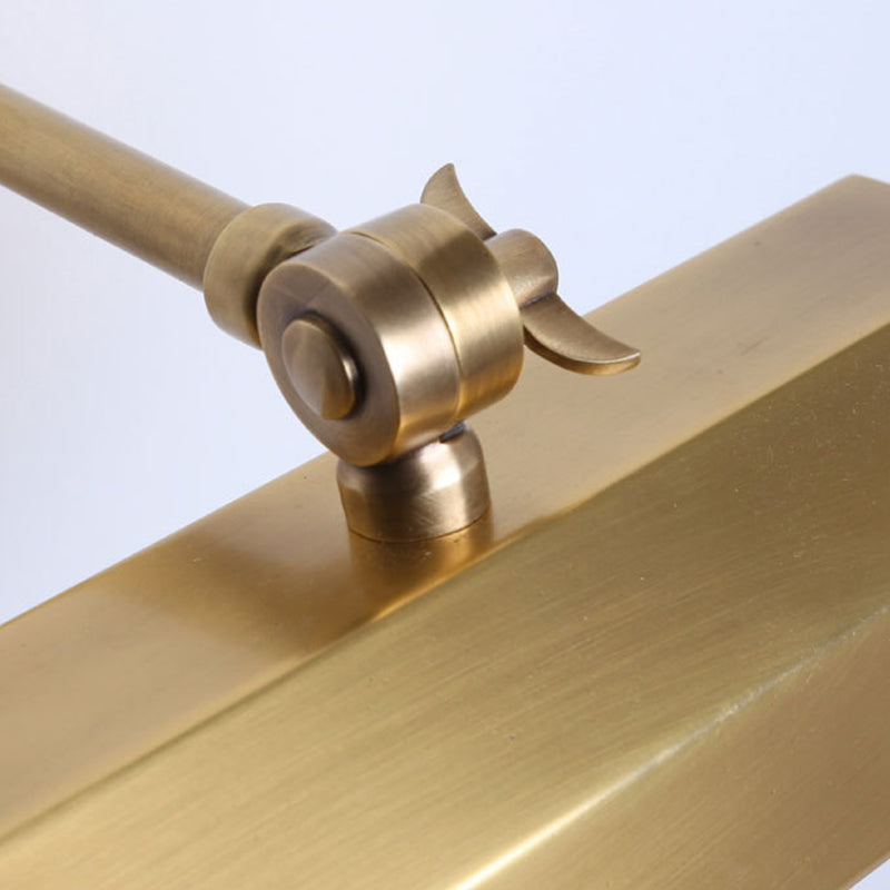 Geometric Shape Metal Vanity Light Modern Style 2 Lights Vanity Light Fixture in Brass