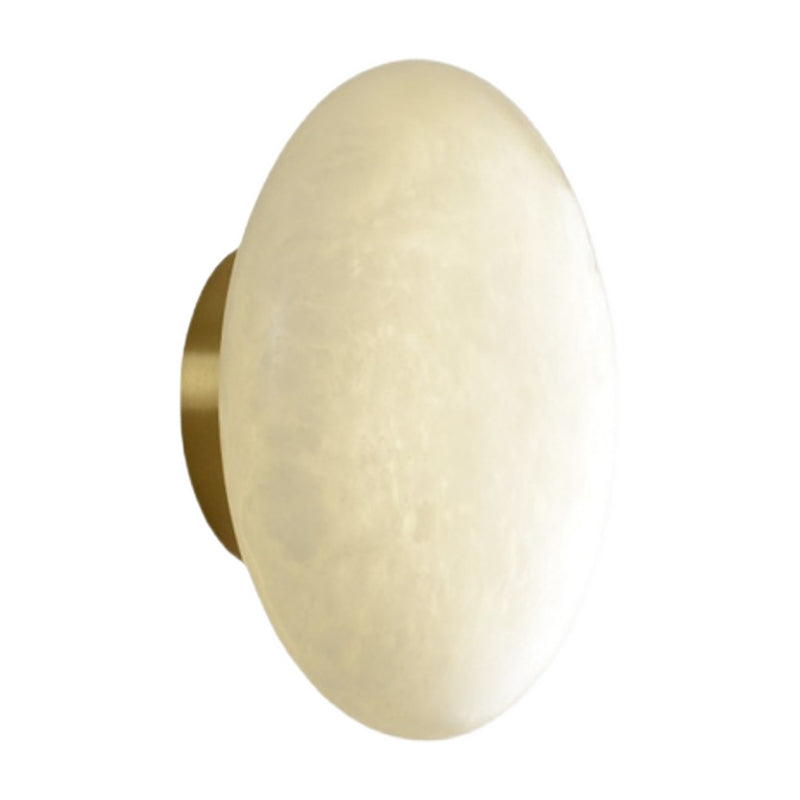 Round Shape Metal Vanity Light Modern Style 1 Light Vanity Light Fixture in Gold