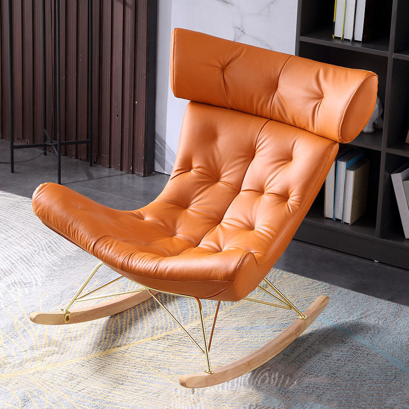 Light Luxury Style Modern Lazy Sofa Chair Lounge Leisure Rocking Chair for Living Room