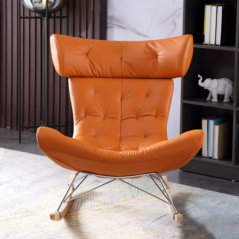 Light Luxury Style Modern Lazy Sofa Chair Lounge Leisure Rocking Chair for Living Room