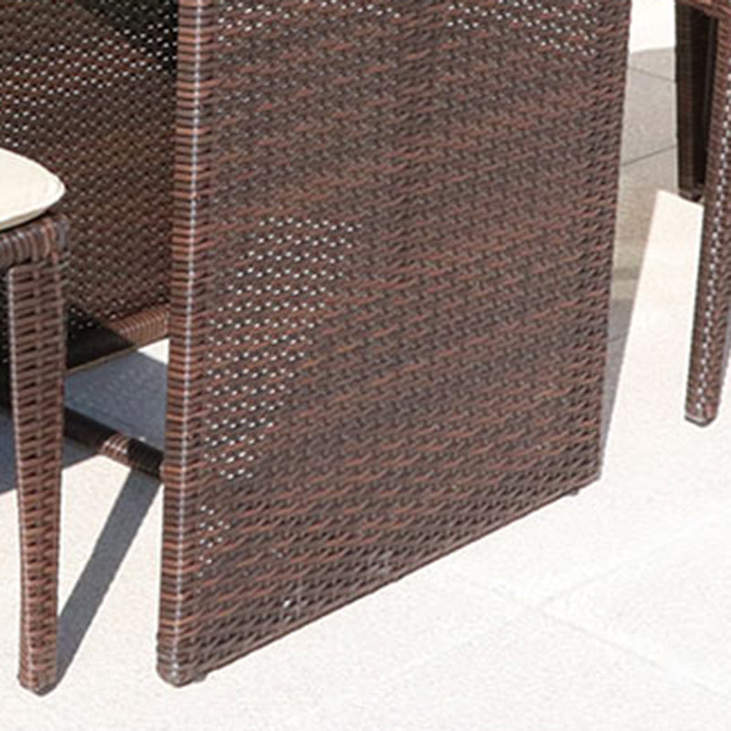 Modern Style Bistro Set Metal Base 3 Pieces Bistro Set for Outdoor
