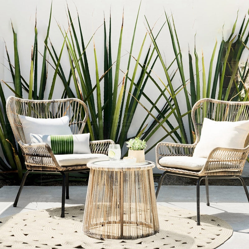 Modern Style Bistro Set 1/2/3 Pieces Round Top Bistro Table Set