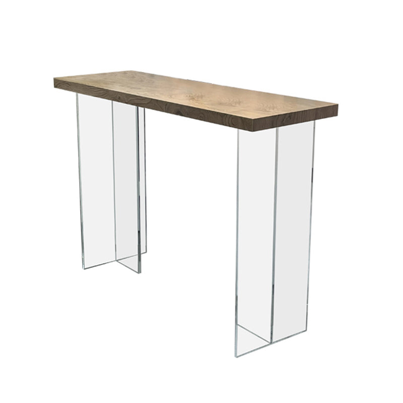 Rectangle Counter Height Pub Set 1/2/3 Pcs Modern Bar Table and Solid Wood Stools