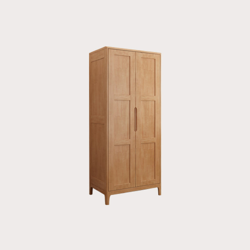 Modern Style Wardrobe Cabinet Wood Clothes Rail Wardrobe Armoire with Shelves