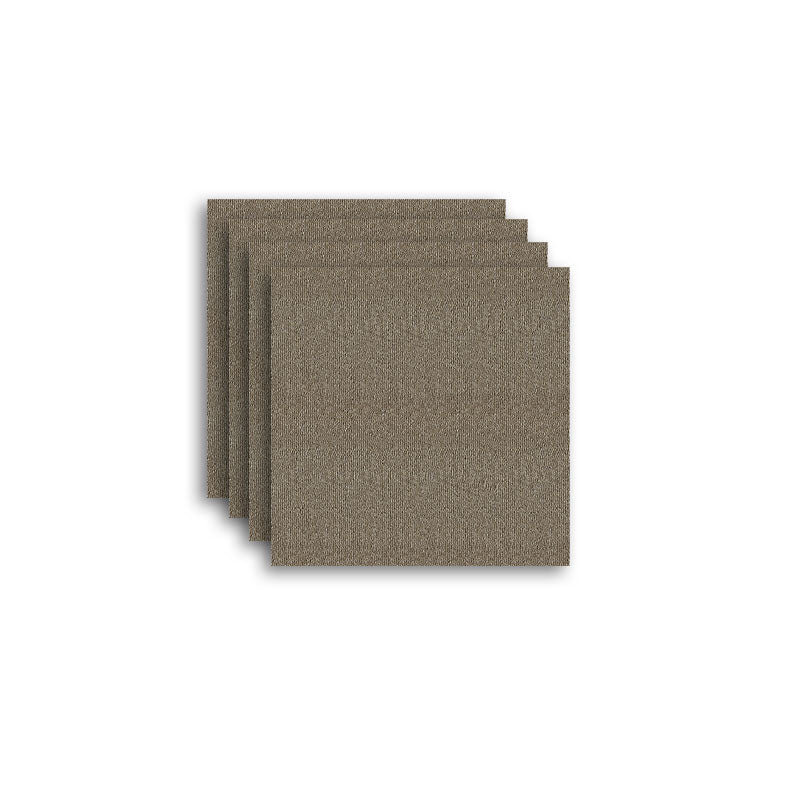 Carpet Tile Fade Resistant Non-Skid Solid Color Loose Lay Carpet Tiles Living Room
