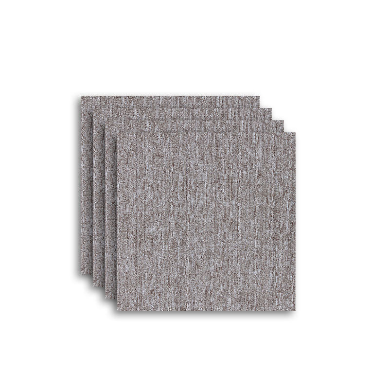 Carpet Tile Fade Resistant Non-Skid Solid Color Loose Lay Carpet Tiles Living Room