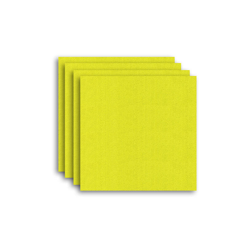 Carpet Tile Fade Resistant Non-Skid Solid Color Loose Lay Carpet Tiles Living Room