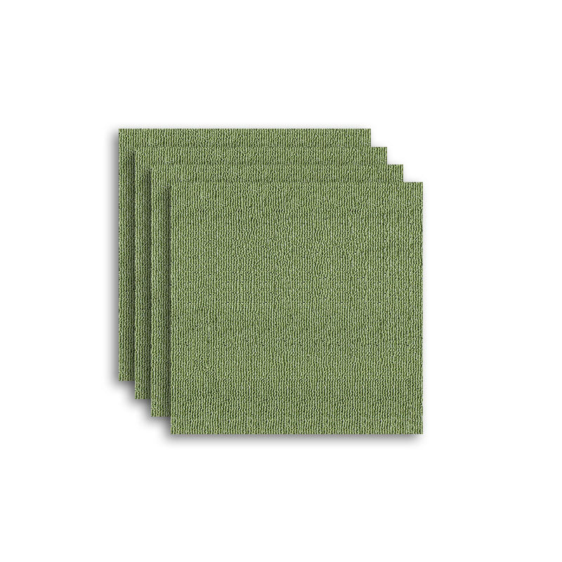 Carpet Tile Fade Resistant Non-Skid Solid Color Loose Lay Carpet Tiles Living Room