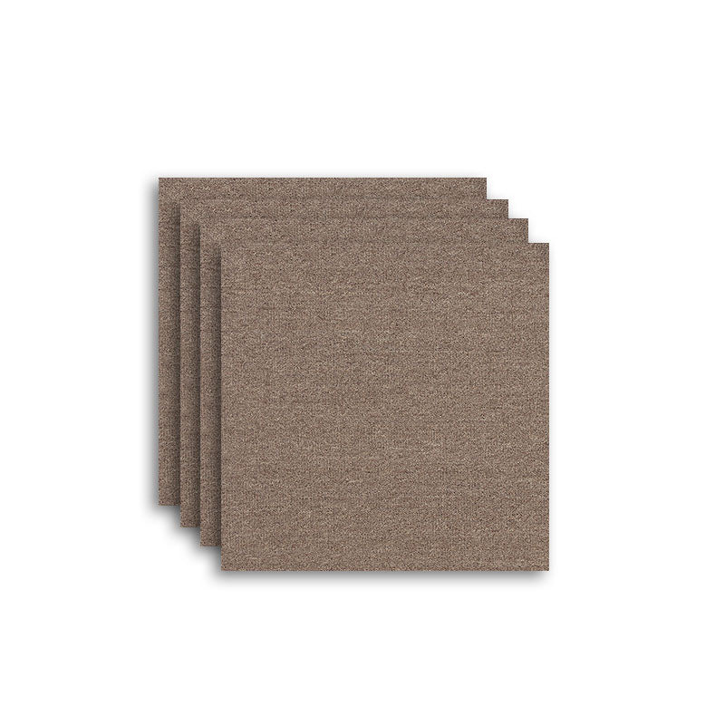Carpet Tile Fade Resistant Non-Skid Solid Color Loose Lay Carpet Tiles Living Room