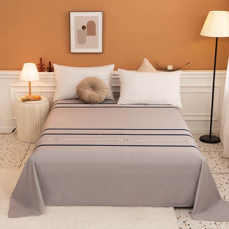 Floral Pattern Bed Sheet Breathable Skin-friendly Bed Sheet Set