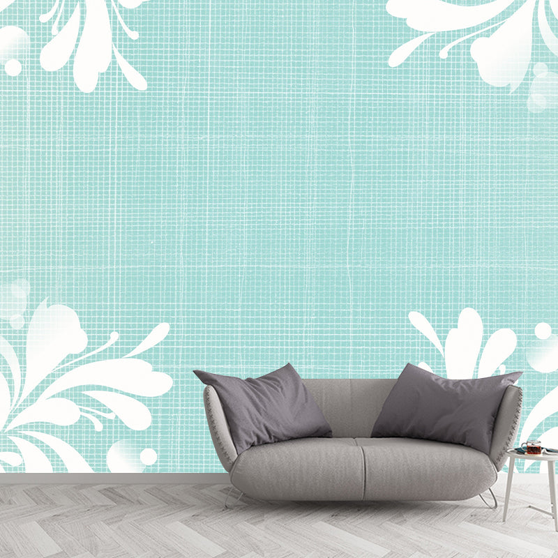 Illustration Stain Resistant Mural Plant Decoration Living Room Wall Mural