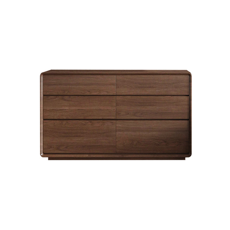 Modernism Horizontal Double Dresser Wood Storage Dresser for Home
