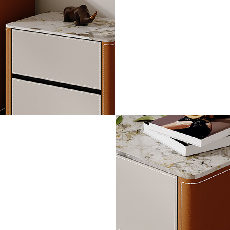 Modern Stone Lingerie Chest Vertical Storage Chest for Bedroom