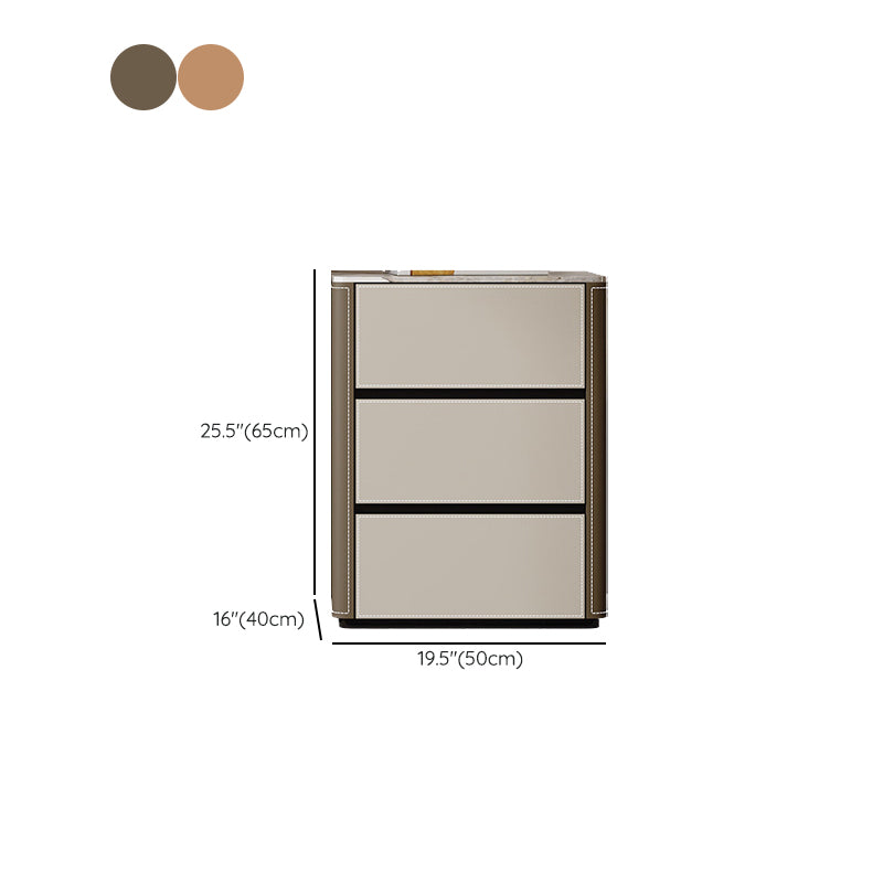 Modern Stone Lingerie Chest Vertical Storage Chest for Bedroom