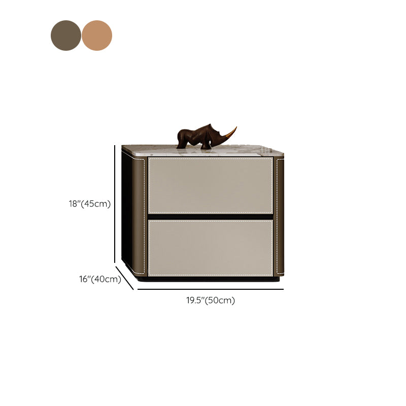 Modern Stone Lingerie Chest Vertical Storage Chest for Bedroom