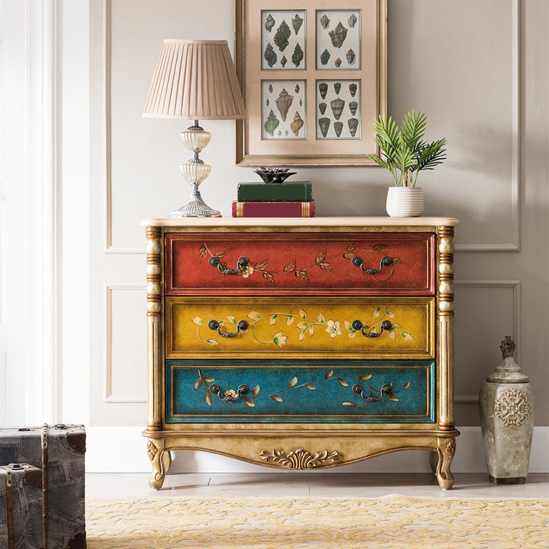 Traditional Storage Chest Solid Wood Dresser with 3/4/5 Drawers , 13.65 Inch W