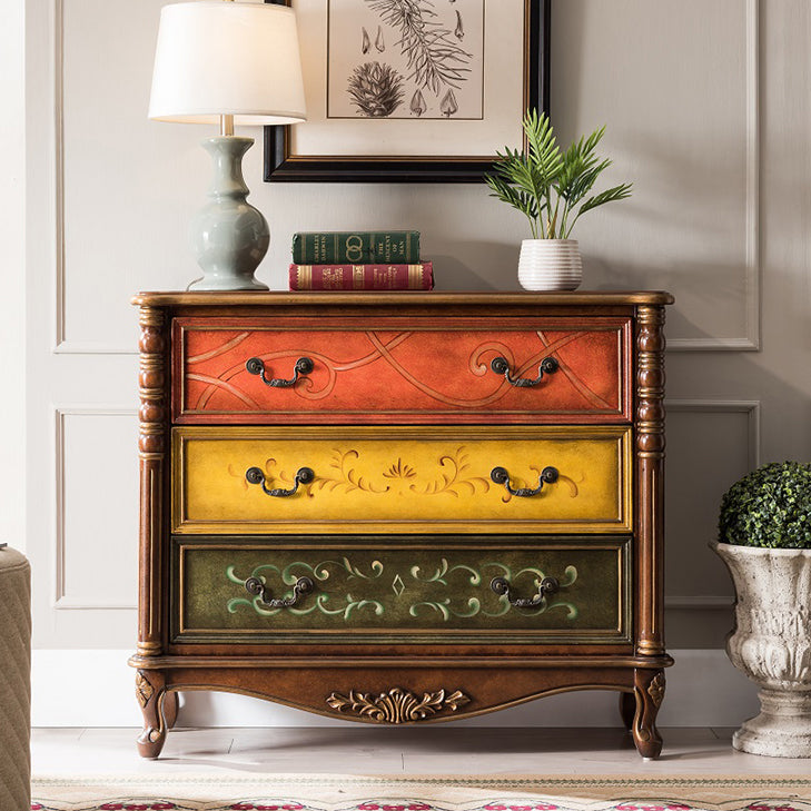 Traditional Storage Chest Solid Wood Dresser with 3/4/5 Drawers , 13.65 Inch W