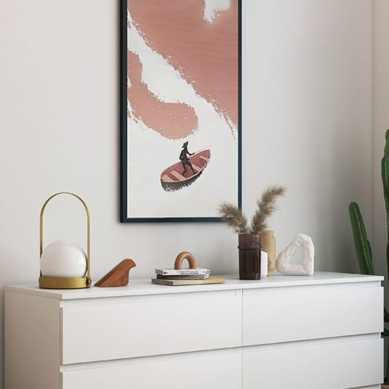 Contemporary Storage Chest Manufactured Wood Dresser with 3/4/5/6/8 Drawers