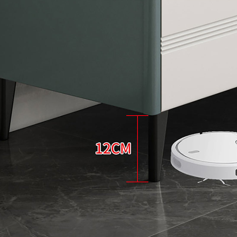 Modern Marble Double Dresser Horizontal Storage Chest for Bedroom