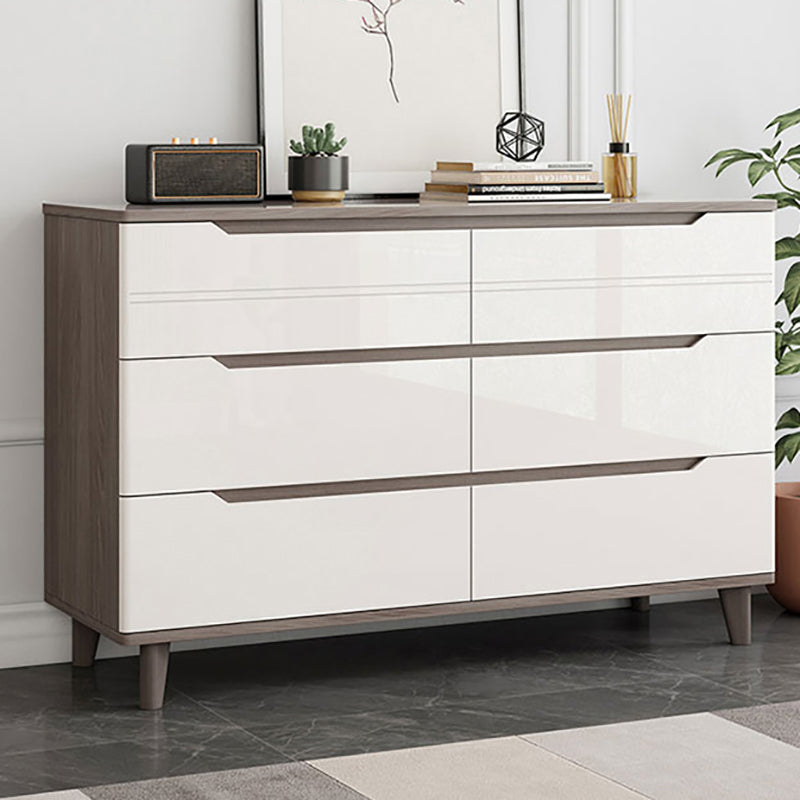 Modern Marble Double Dresser Horizontal Storage Chest for Bedroom