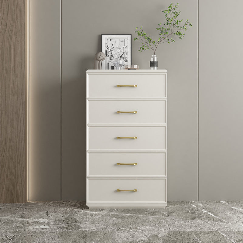 Contemporary Glam Storage Chest Birch Vertical Storage Chest Dresser for Bedroom