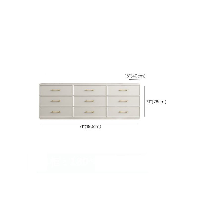 Contemporary Glam Storage Chest Birch Vertical Storage Chest Dresser for Bedroom