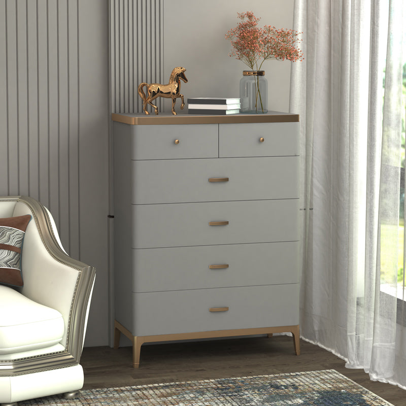 Classic Glam Solid Wood Lingerie Chest Vertical Storage Chest for Bedroom