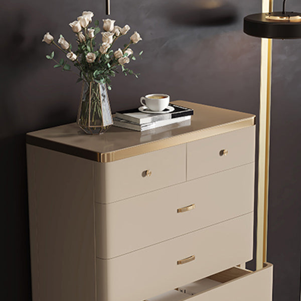 Classic Glam Solid Wood Lingerie Chest Vertical Storage Chest for Bedroom