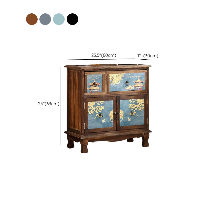 Nautical Combo Dresser Solid Wood Storage Chest Dresser for Bedroom