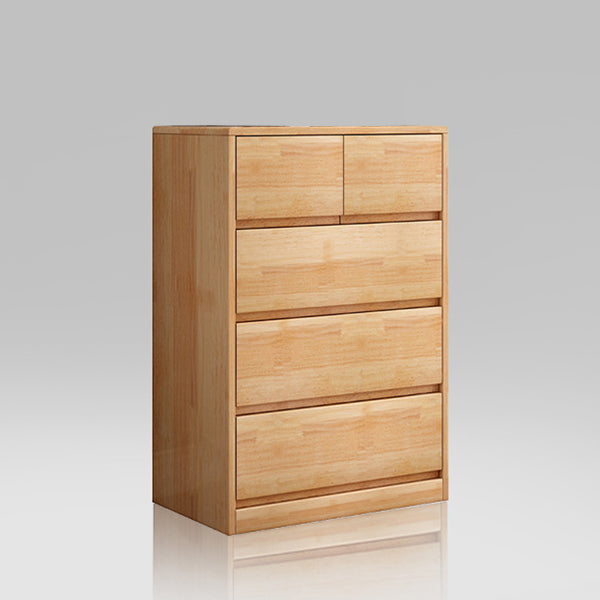 Ultra Modern Lingerie Chest Rubber Wood Storage Chest Dresser for Bedroom