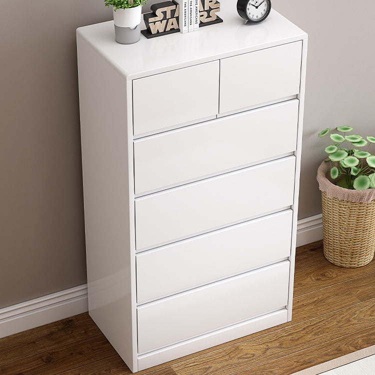 Ultra Modern Lingerie Chest Rubber Wood Storage Chest Dresser for Bedroom