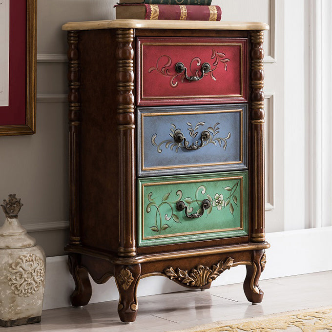 Traditional Storage Chest Solid Wood Dresser with 3/4/5 Drawers , 13.65 Inch Width