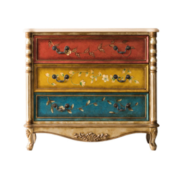 Traditional Storage Chest Solid Wood Dresser with 3/4/5 Drawers , 13.65 Inch Width