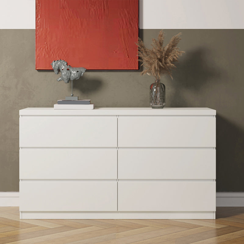 Horizontal Double Dresser Modernism Storage Dresser with 6 Dressers for Home