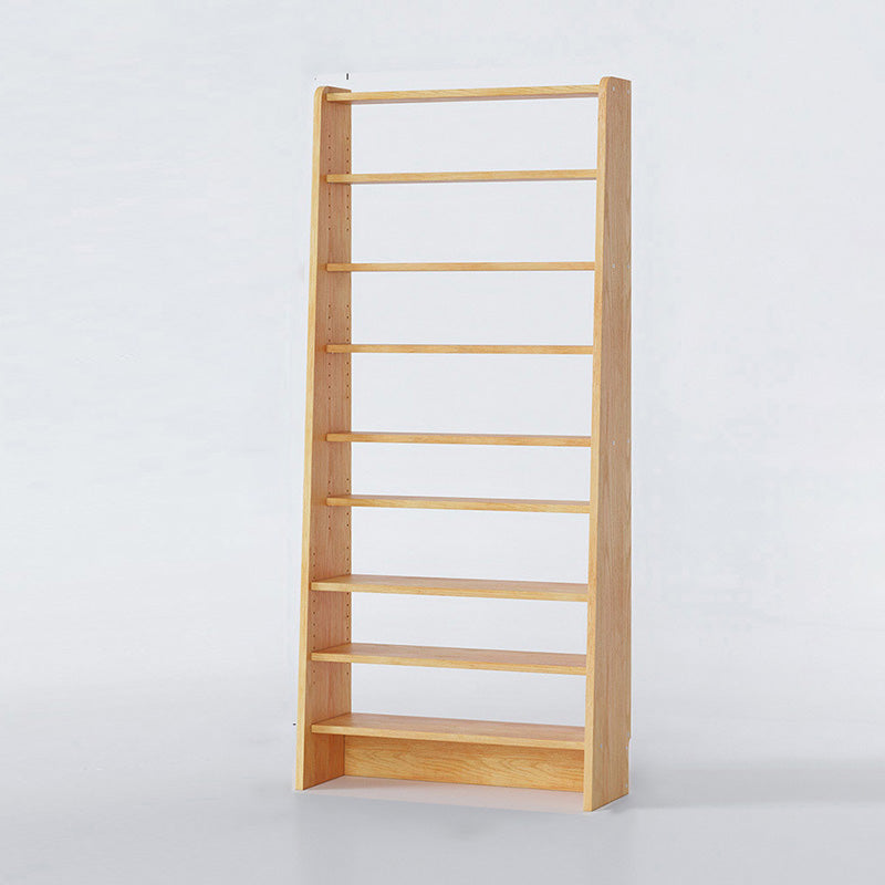 Modern Style Open Back Bookshelf Ladder Wooden Bookcase with Shelves