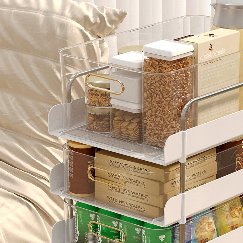 Modern Open Back Standard Bookshelf Plastic Bookcase for Study Room