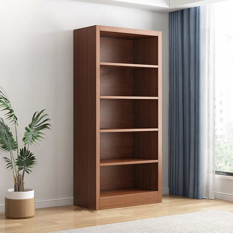 Closed Back Bookshelf Standard Engineered Wood Scandinavian Bookcase