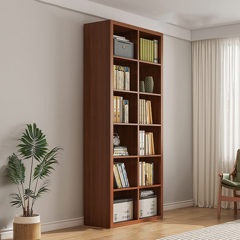 Closed Back Bookshelf Standard Engineered Wood Scandinavian Bookcase