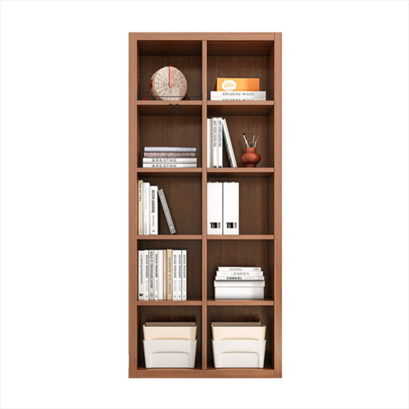 Closed Back Bookshelf Standard Engineered Wood Scandinavian Bookcase