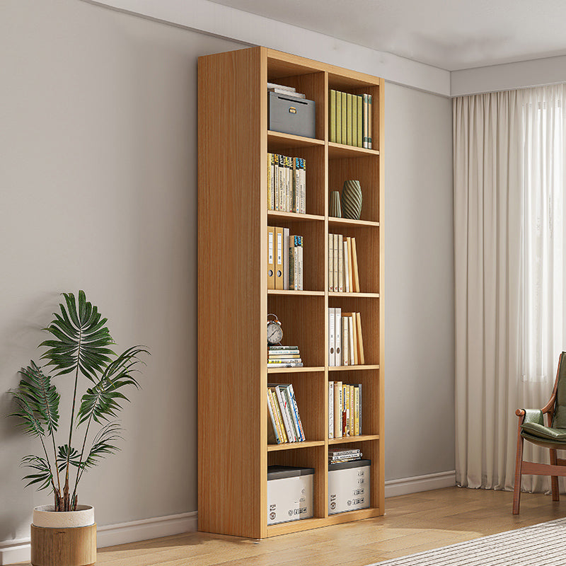 Closed Back Bookshelf Standard Engineered Wood Scandinavian Bookcase