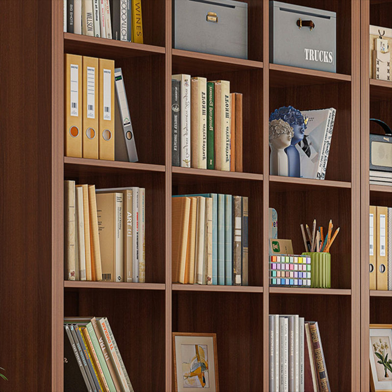 Closed Back Bookshelf Standard Engineered Wood Scandinavian Bookcase