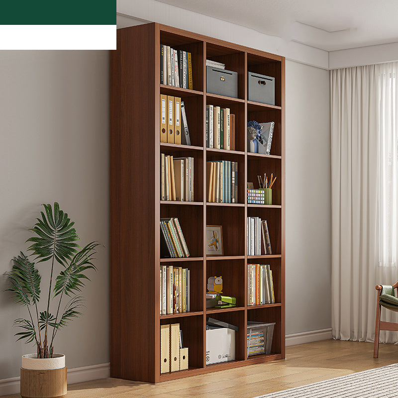 Closed Back Bookshelf Standard Engineered Wood Scandinavian Bookcase