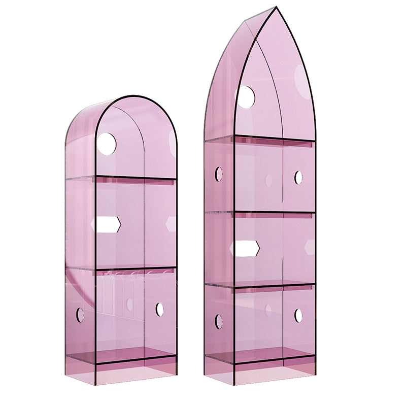 Modern Closed Back Standard Bookshelf Acrylic Bookcase for Study Room